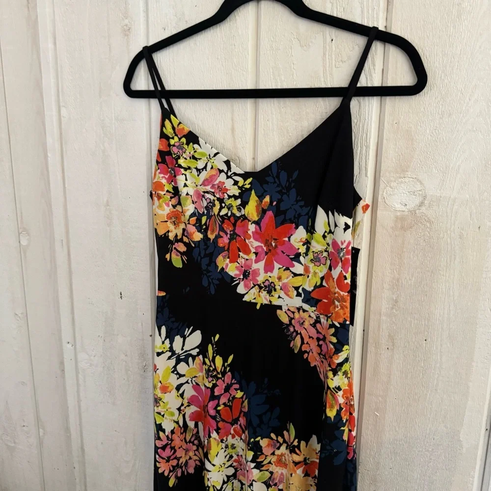 Maggy London Size 2 Maxi Long Floral Dress - Picture 2 of 12